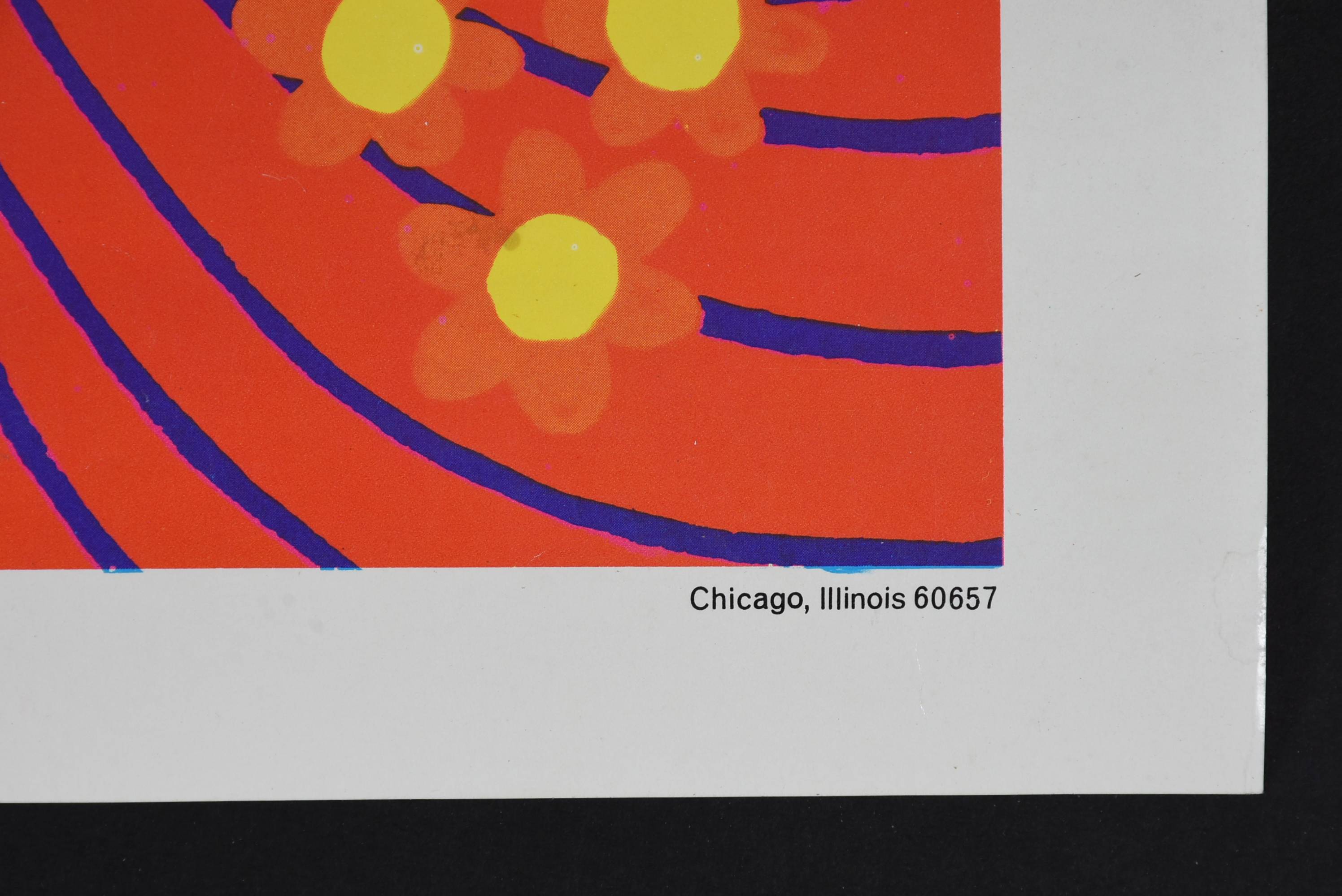 Vintage 1960s Psychedelic Girl Poster