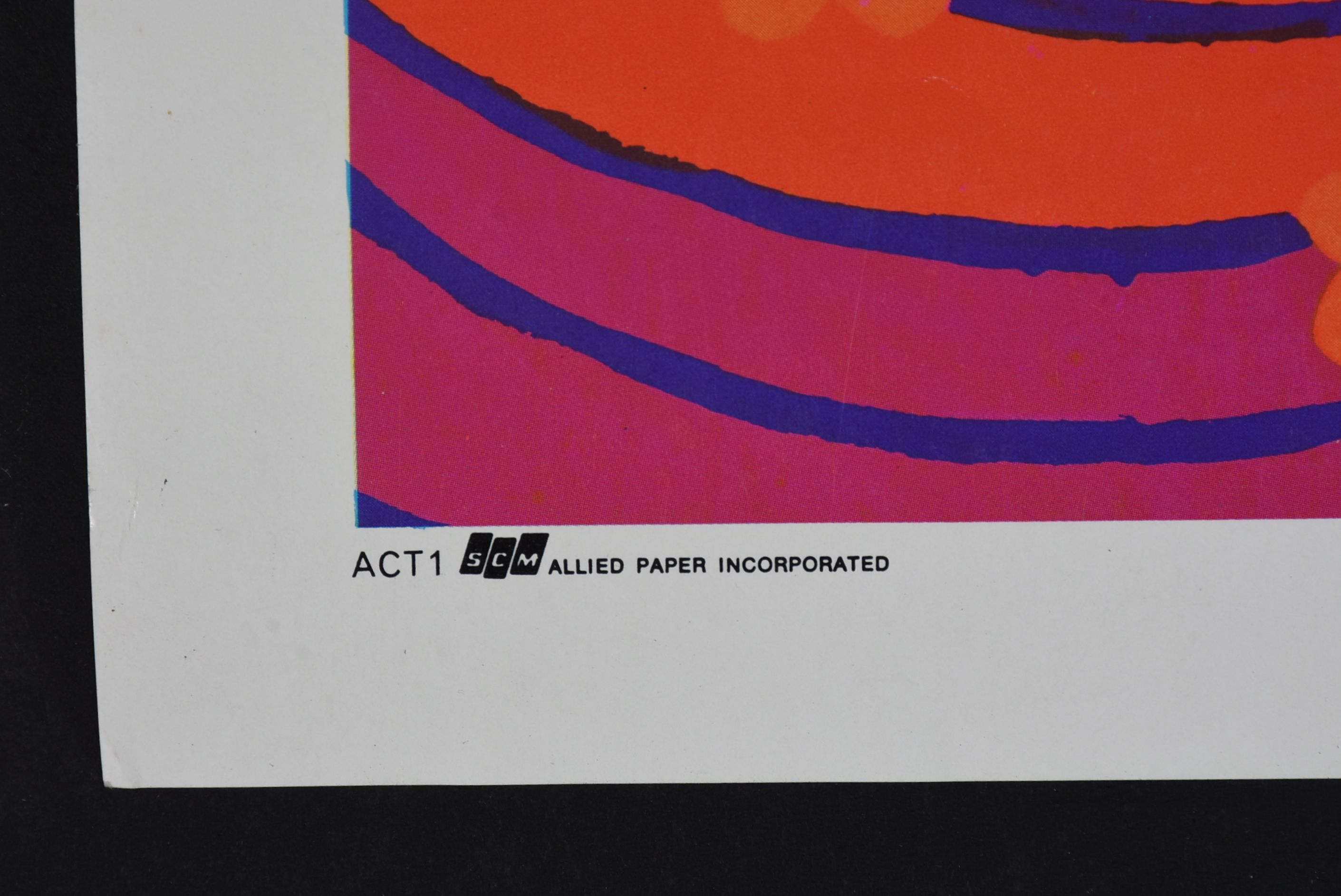 Vintage 1960s Psychedelic Girl Poster