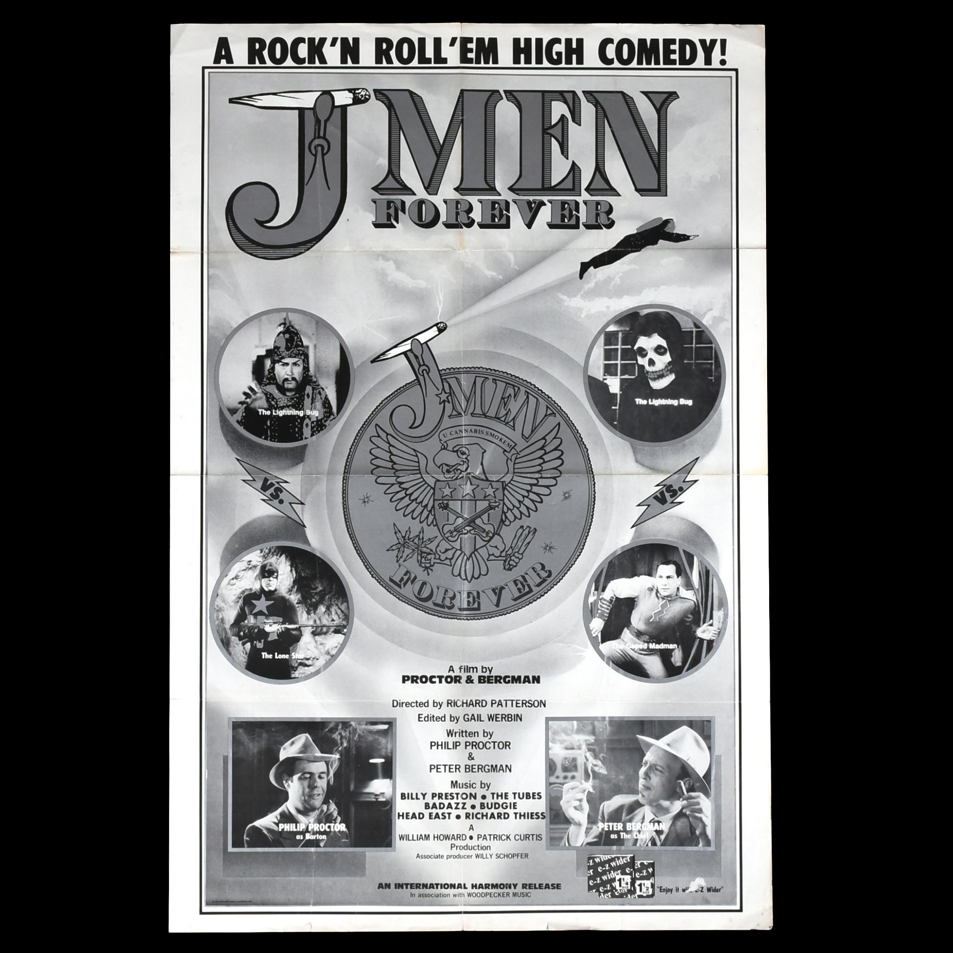 Vintage 1979 "J-Men Forever" Movie Poster