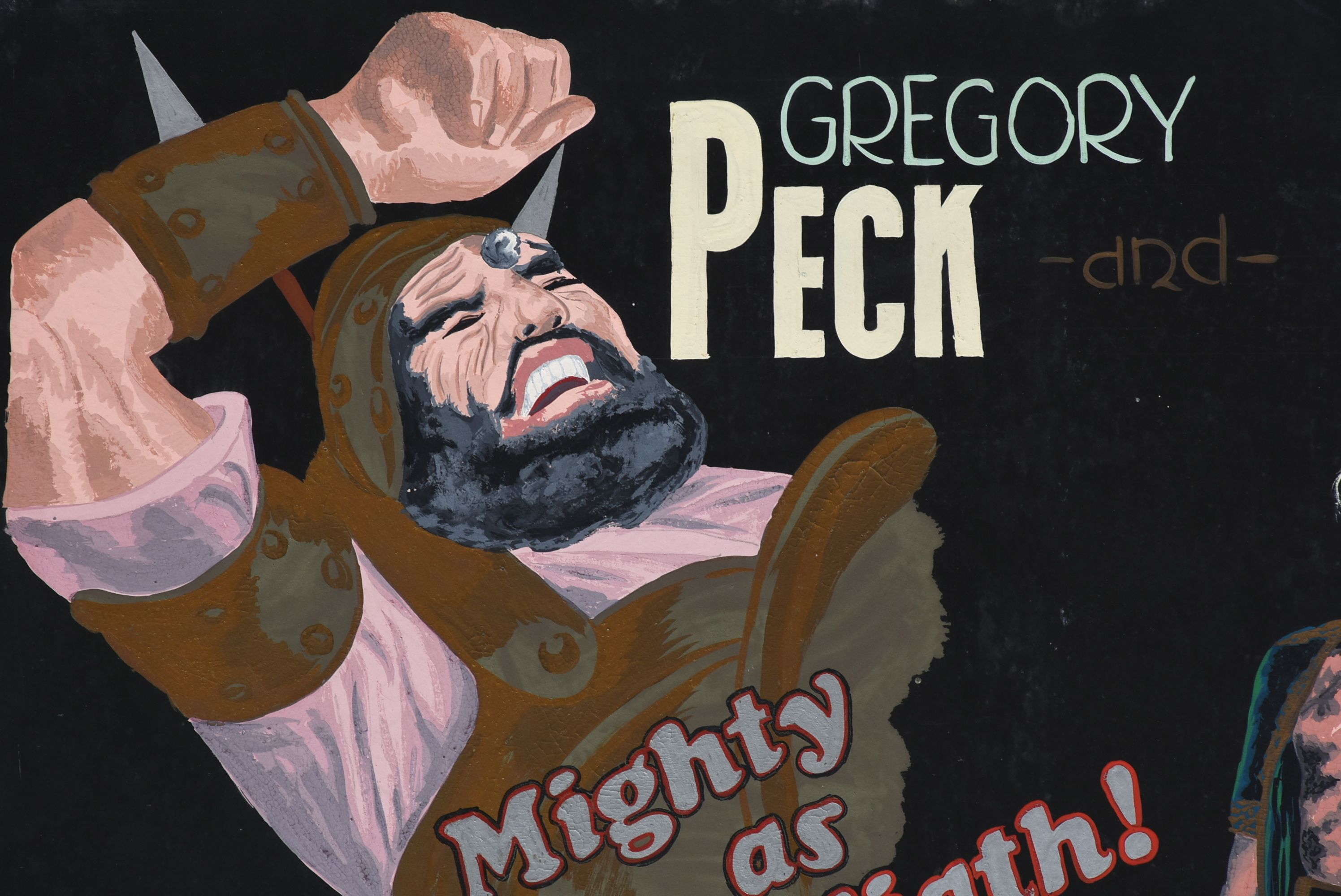 Vintage 1950s Hand-Painted Movie Poster "David and Bathsheba"