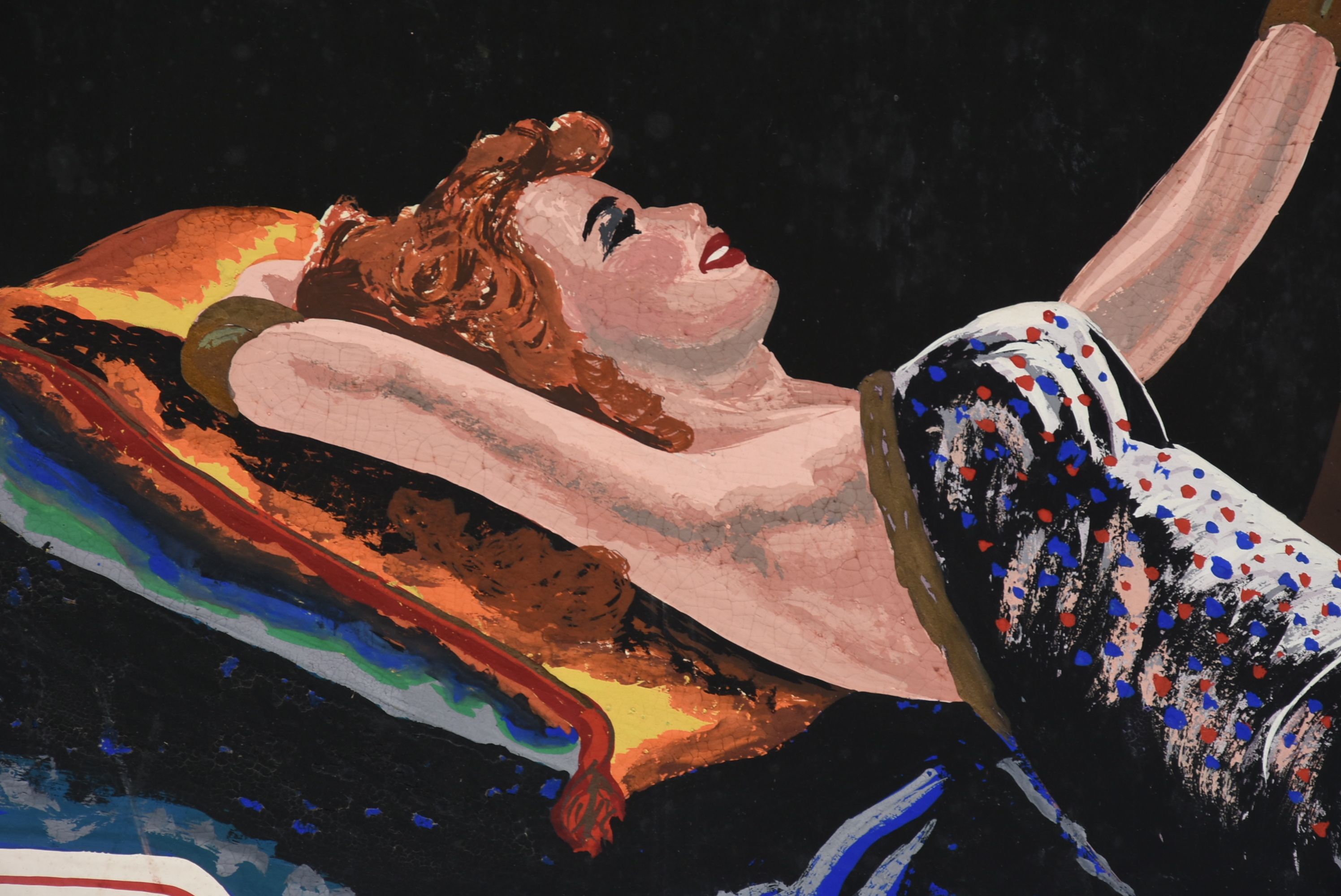 Vintage 1950s Hand-Painted Movie Poster "David and Bathsheba"