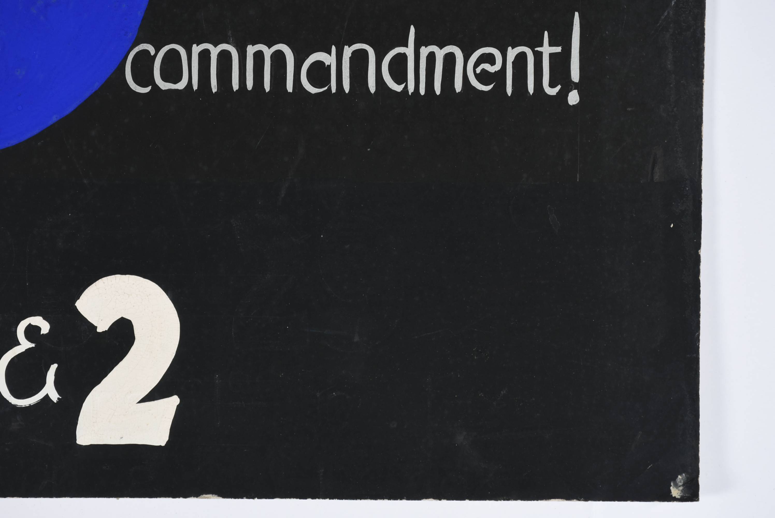 Vintage 1950s Hand-Painted Movie Poster "David and Bathsheba"