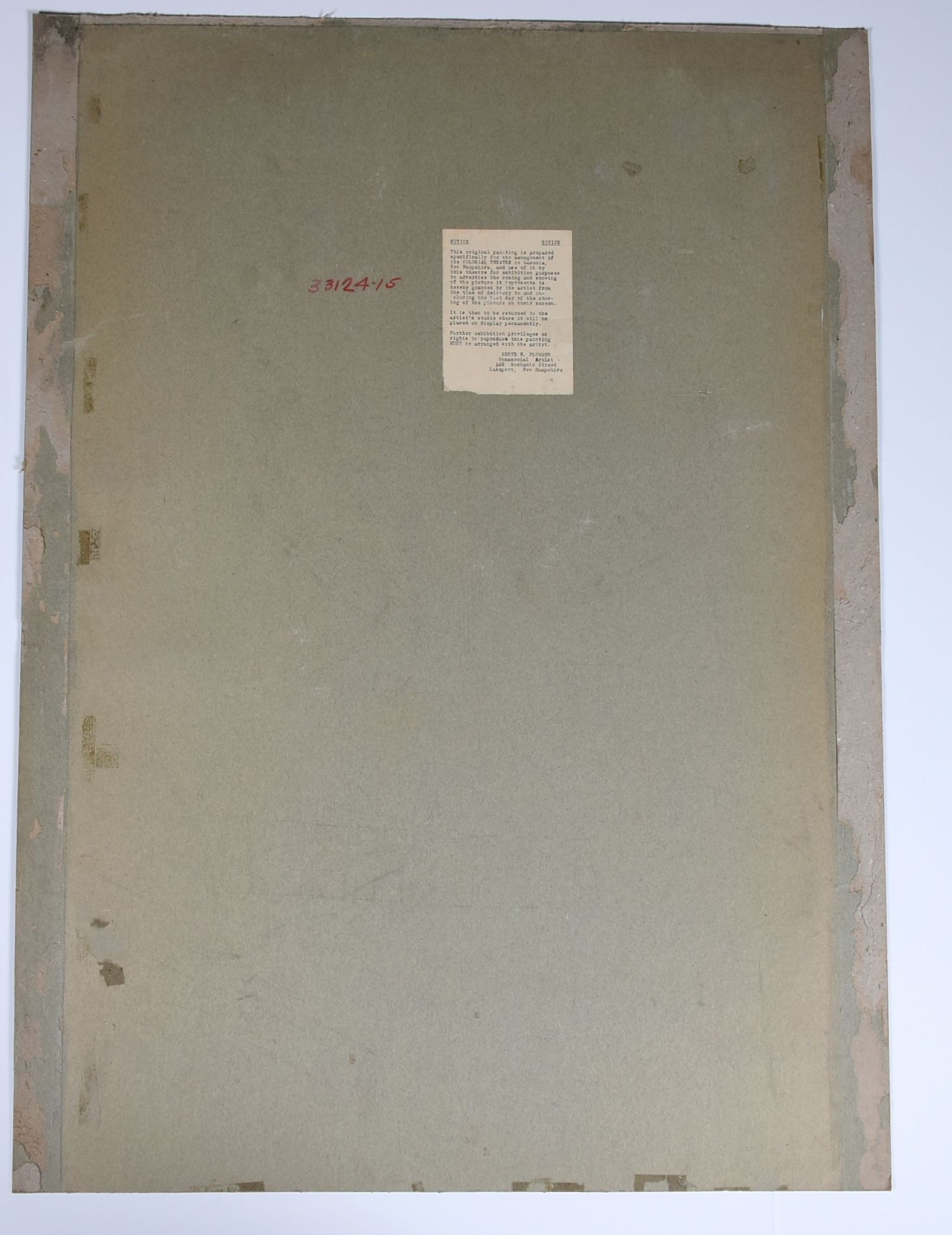 Vintage 1950s Hand-Painted Movie Poster "David and Bathsheba"