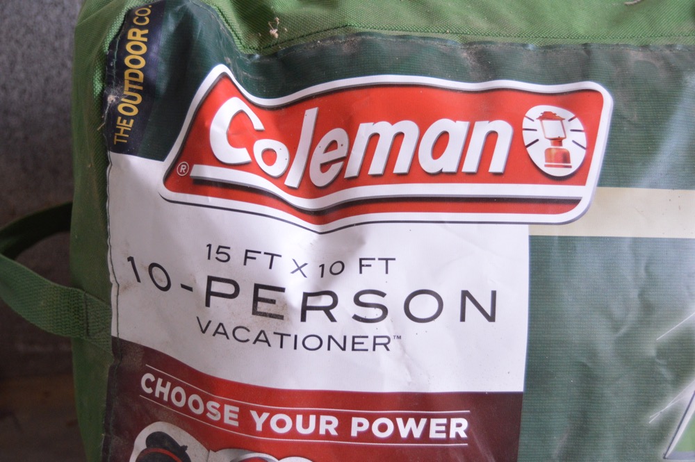 Coleman Vacationer Tent and Embark Camp Chairs