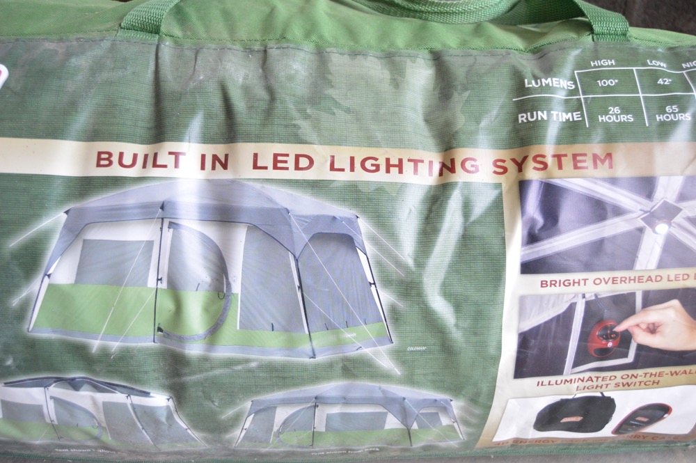 Coleman Vacationer Tent and Embark Camp Chairs