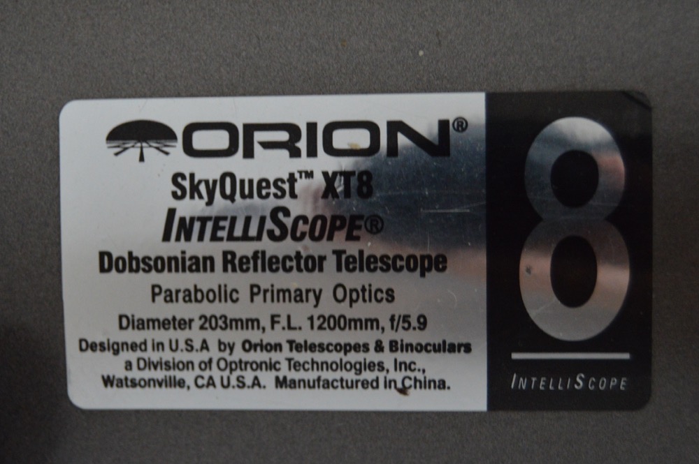 Orion SkyQuest XT8i IntelliScope Dobsonian Telescope