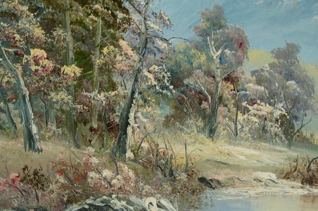 L. Harding Original Oil on Canvas Landscape