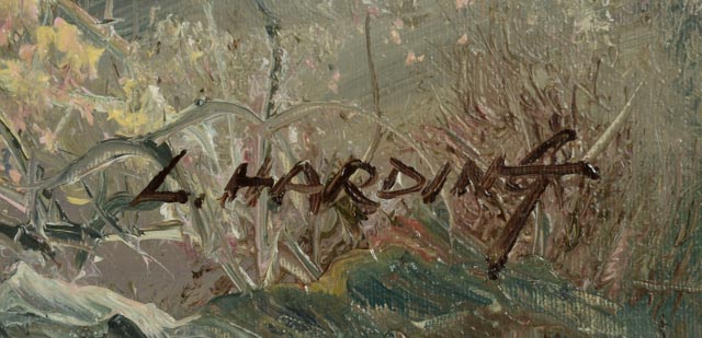 L. Harding Original Oil on Canvas Landscape