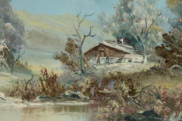 L. Harding Original Oil on Canvas Landscape