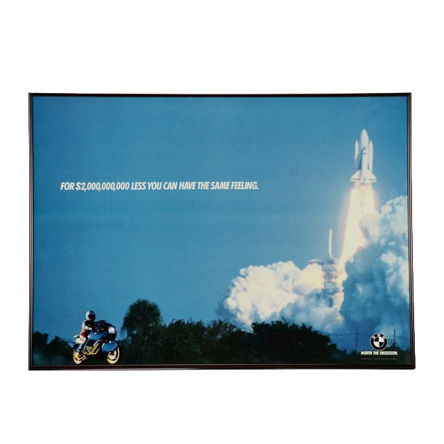 Vintage BMW Advertising Poster