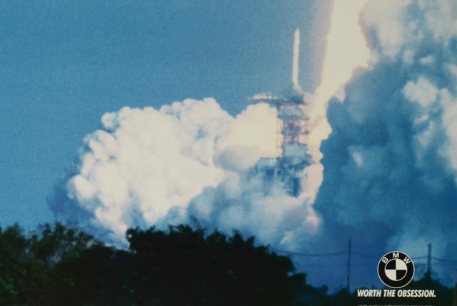 Vintage BMW Advertising Poster