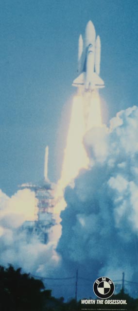 Vintage BMW Advertising Poster