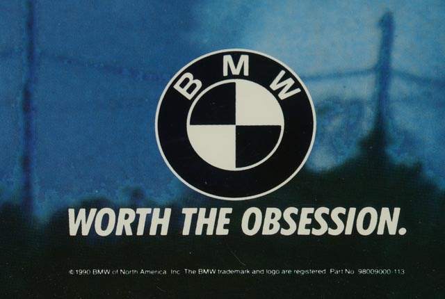 Vintage BMW Advertising Poster
