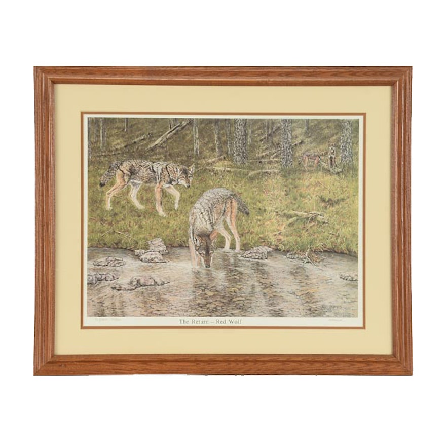 Steve Jackson Signed LE Offset Lithograph "The Return - Red Wolf"