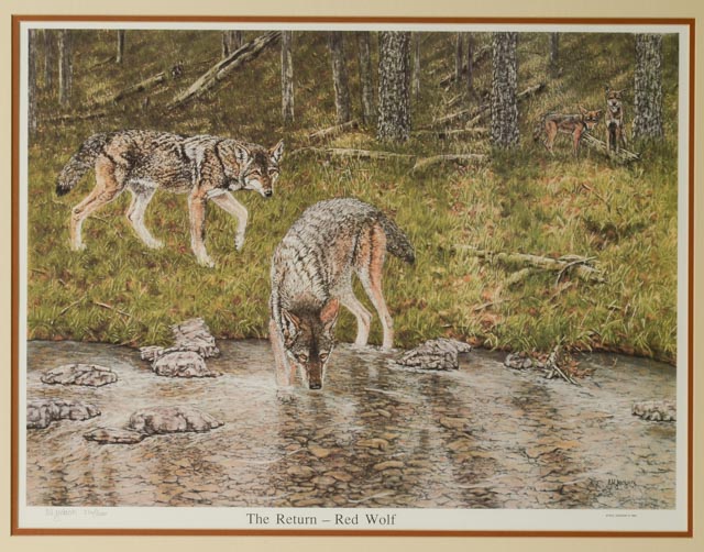 Steve Jackson Signed LE Offset Lithograph "The Return - Red Wolf"