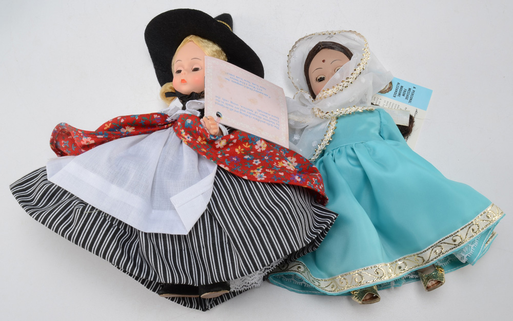 Collection of Seven Madame Alexander Dolls Including "The Enchanted Doll"