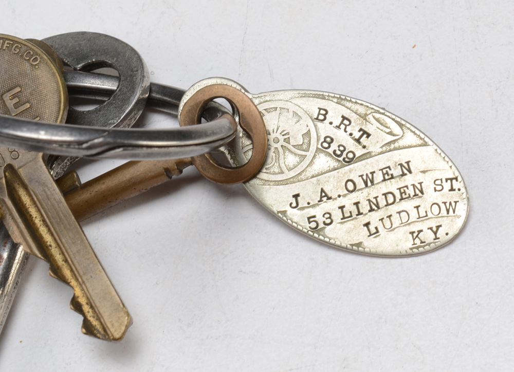Vintage Collection of Railroad Padlock Keys and a Railroad Padlock