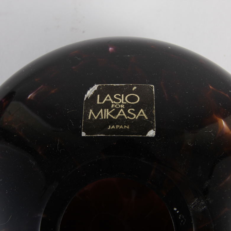 Laslo for Mikasa Glass Vases