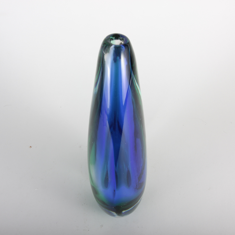 Pair of Teardrop Glass Vases