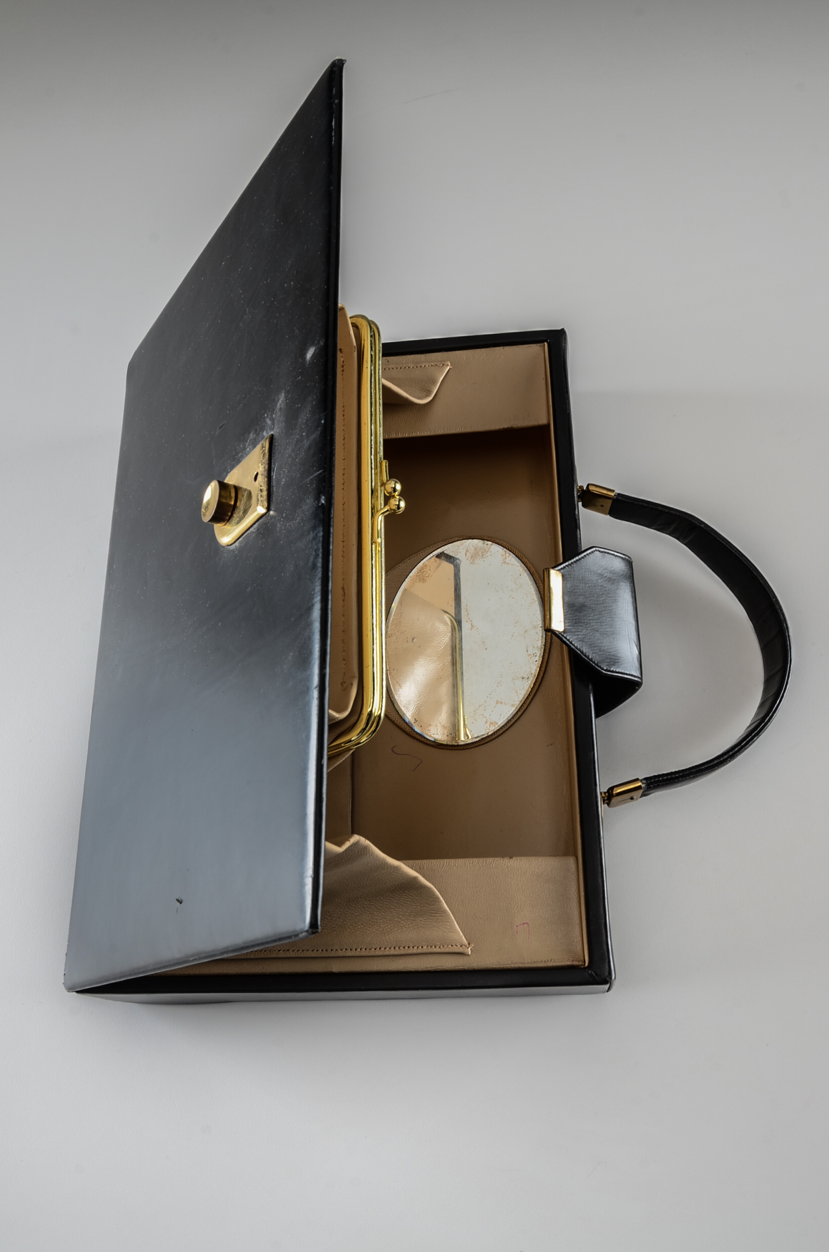 Four Vintage Handbags Including an Antinori Italian Designer Petit Point Black Velvet Purse