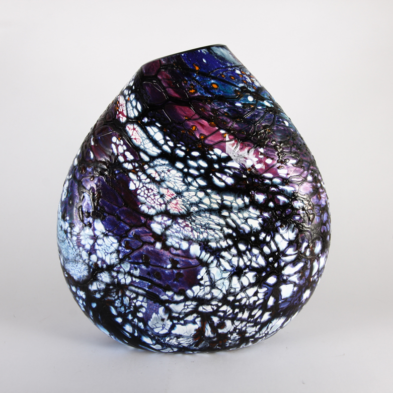 Signed Bill Kasper Glass Vase