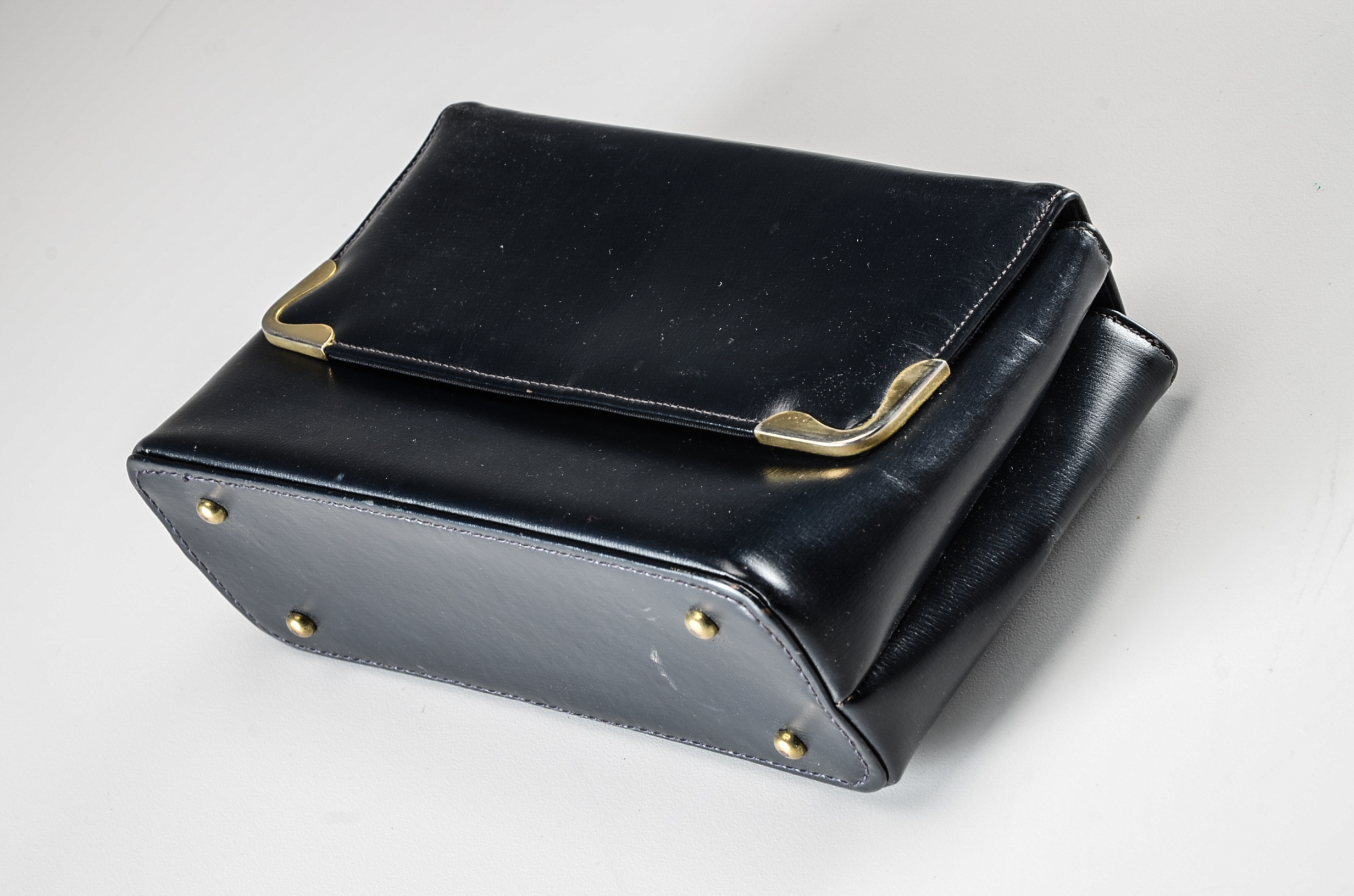 Four Vintage Handbags Including an Antinori Italian Designer Petit Point Black Velvet Purse