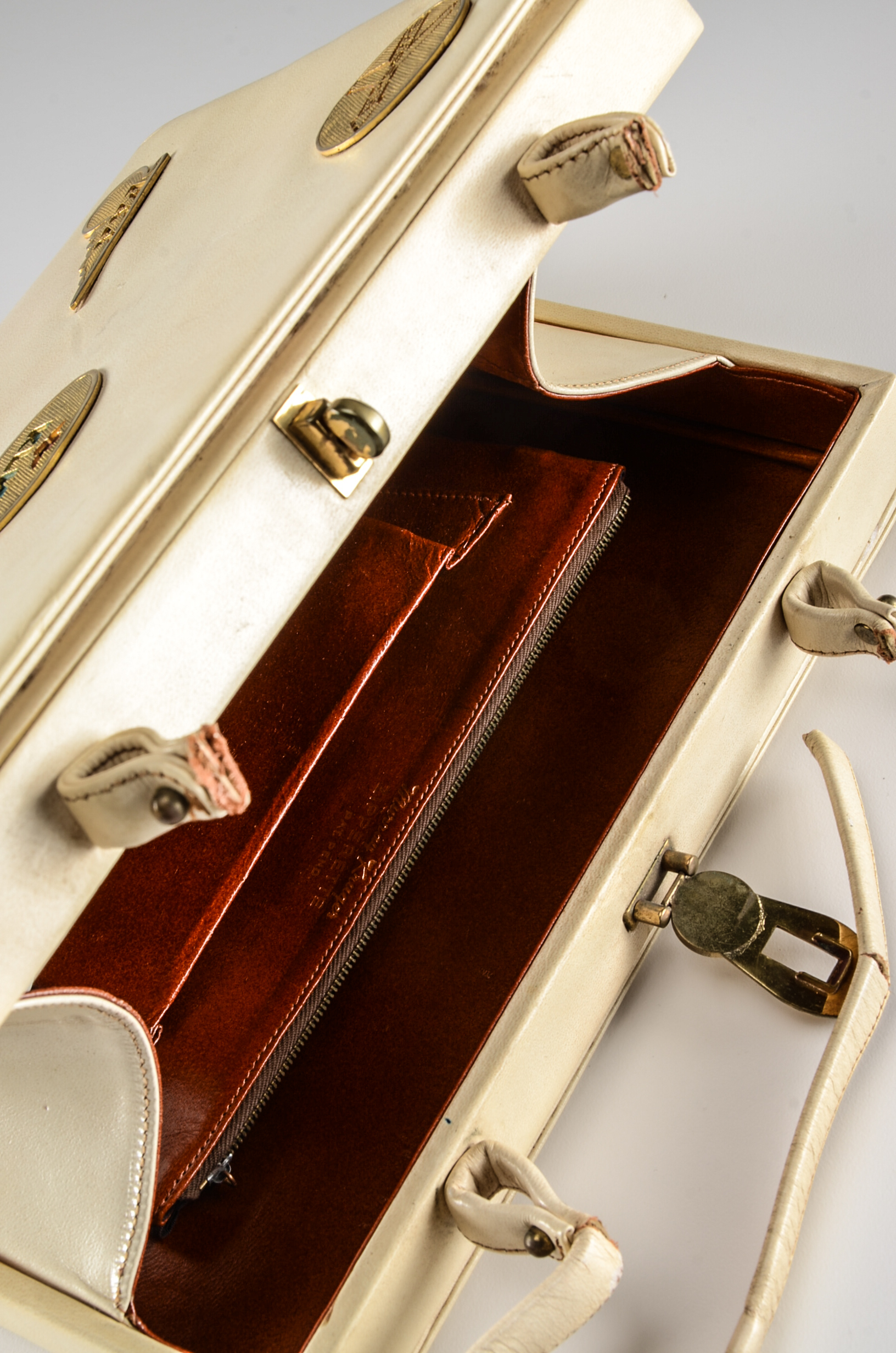 Four Vintage Handbags Including an Antinori Italian Designer Petit Point Black Velvet Purse