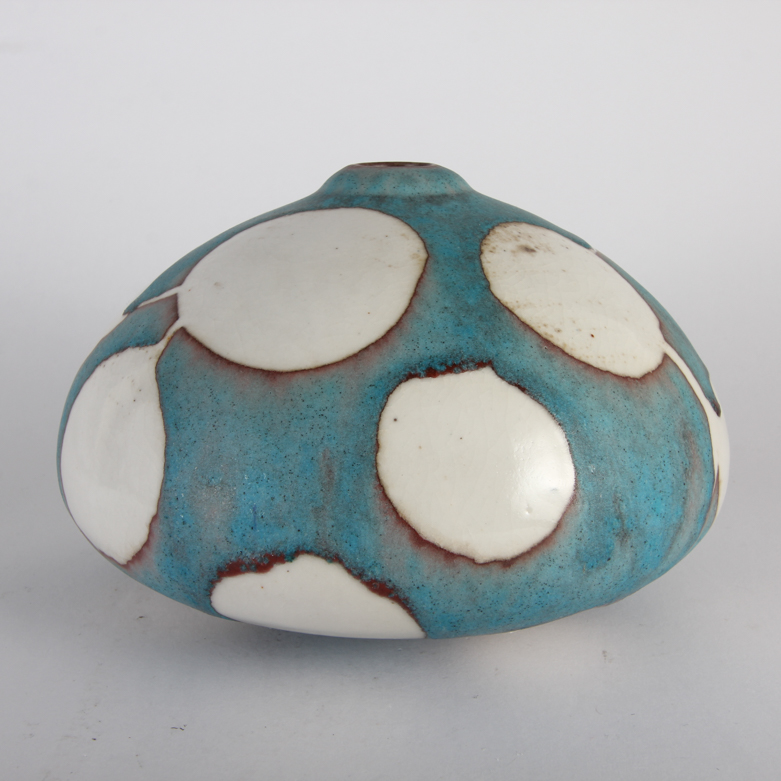 Pair of Artist Signed Ceramic Vases