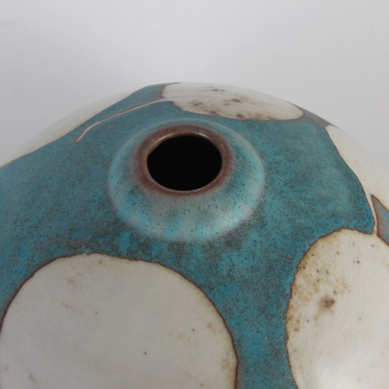 Pair of Artist Signed Ceramic Vases