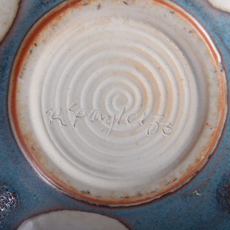 Pair of Artist Signed Ceramic Vases