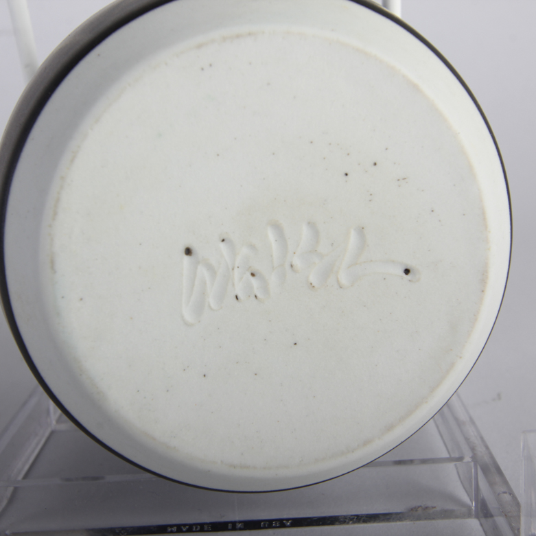 Pair of Artist Signed Ceramic Vases