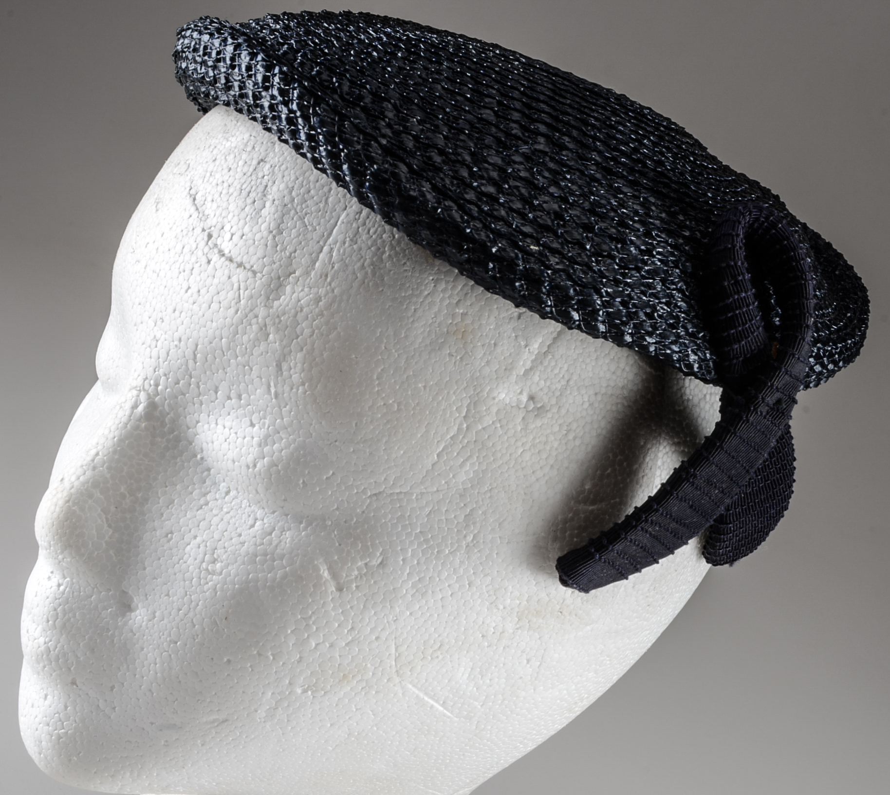 Three Vintage Hats Including an Adolfo Realities Cellophane Hat