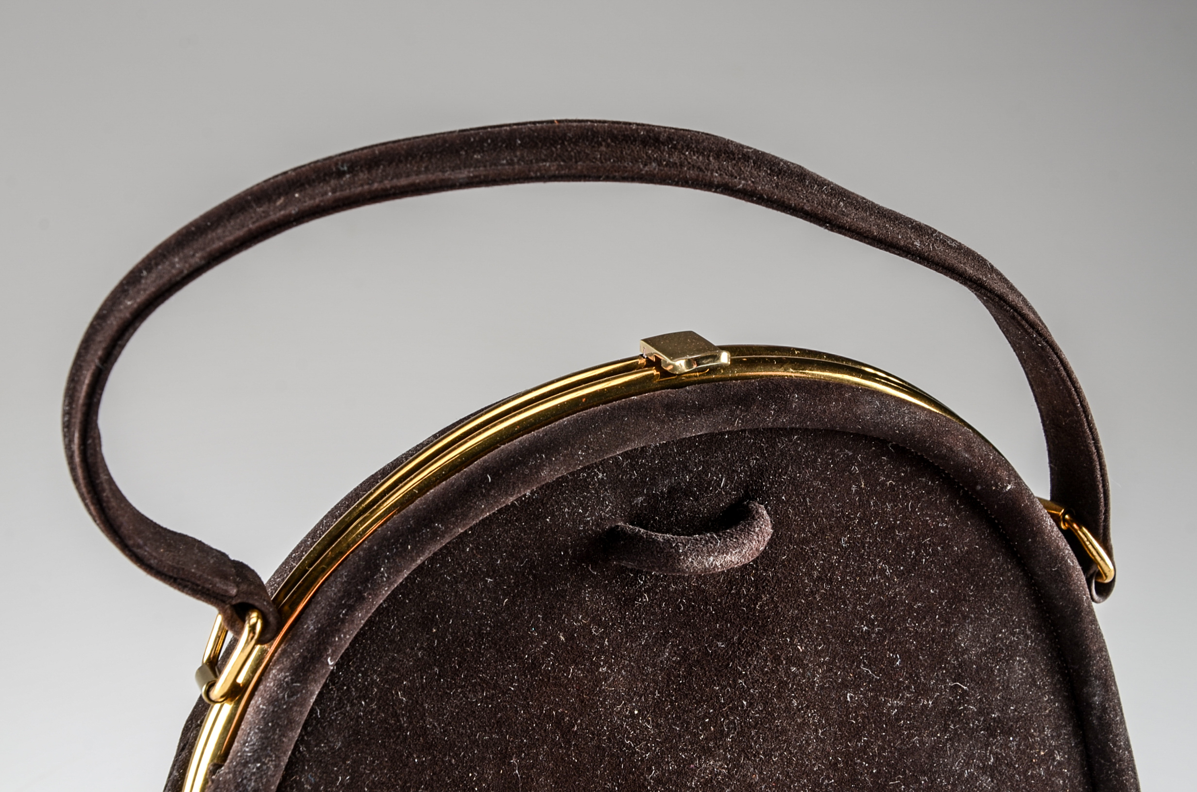 Two Vintage Suede Handbags Including Koret