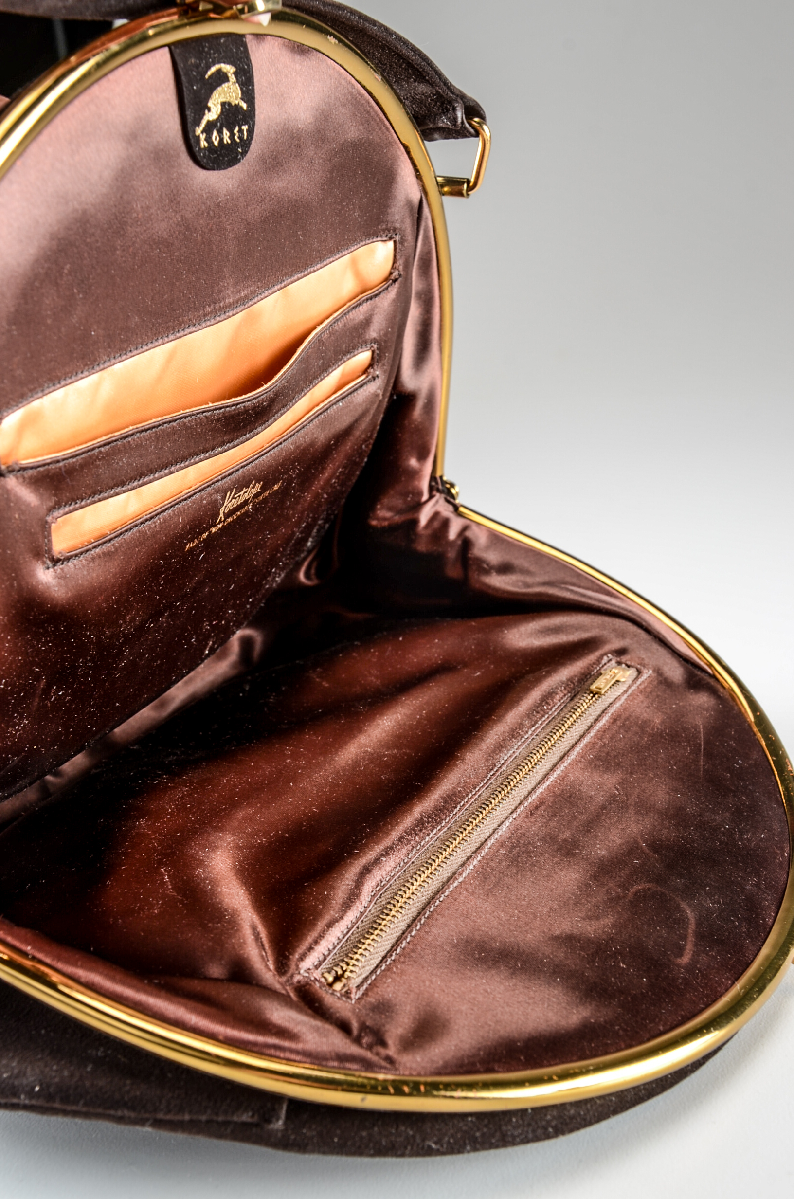 Two Vintage Suede Handbags Including Koret