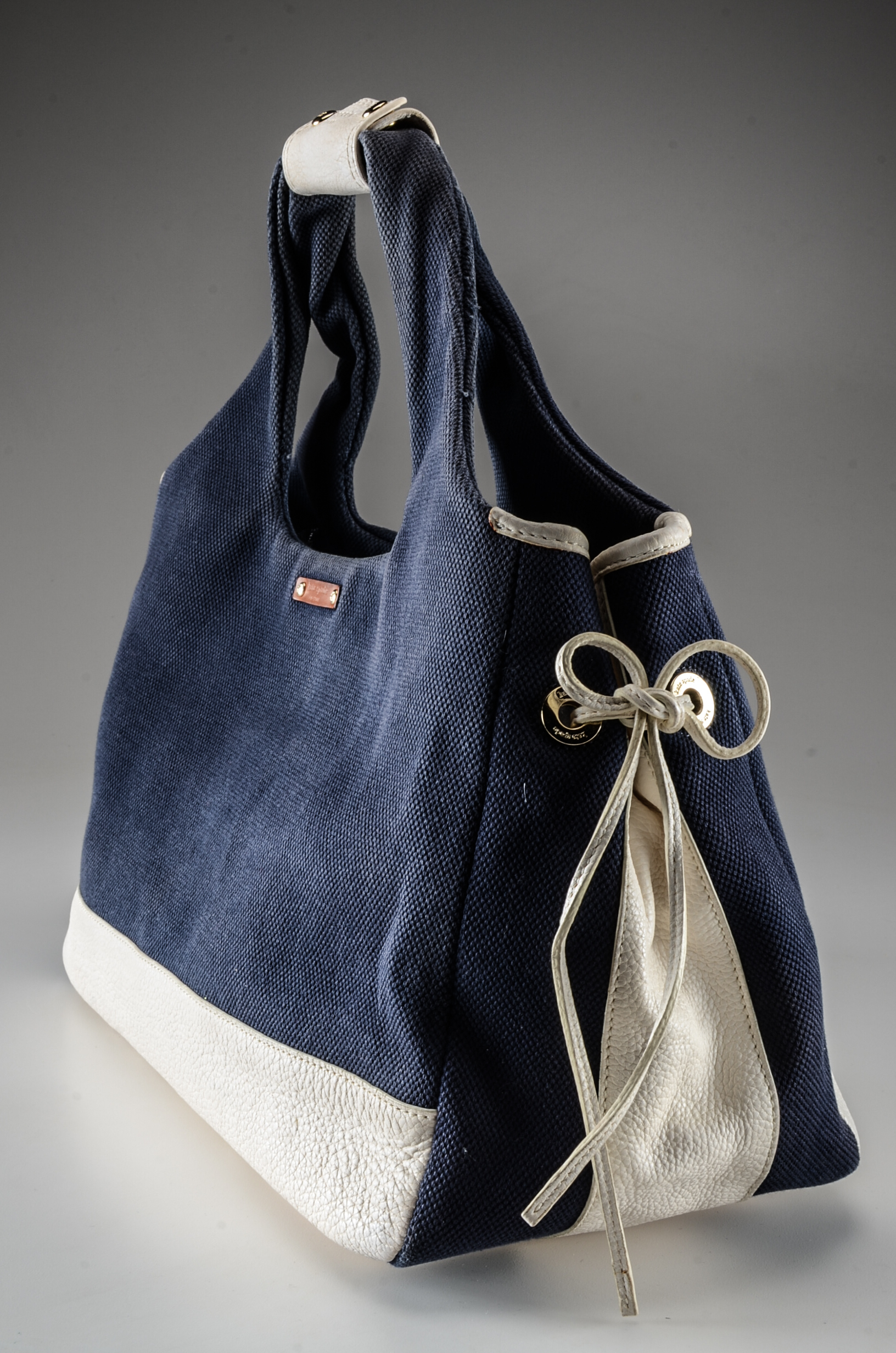 Kate Spade of New York Canvas and Pebbled Leather Handbag