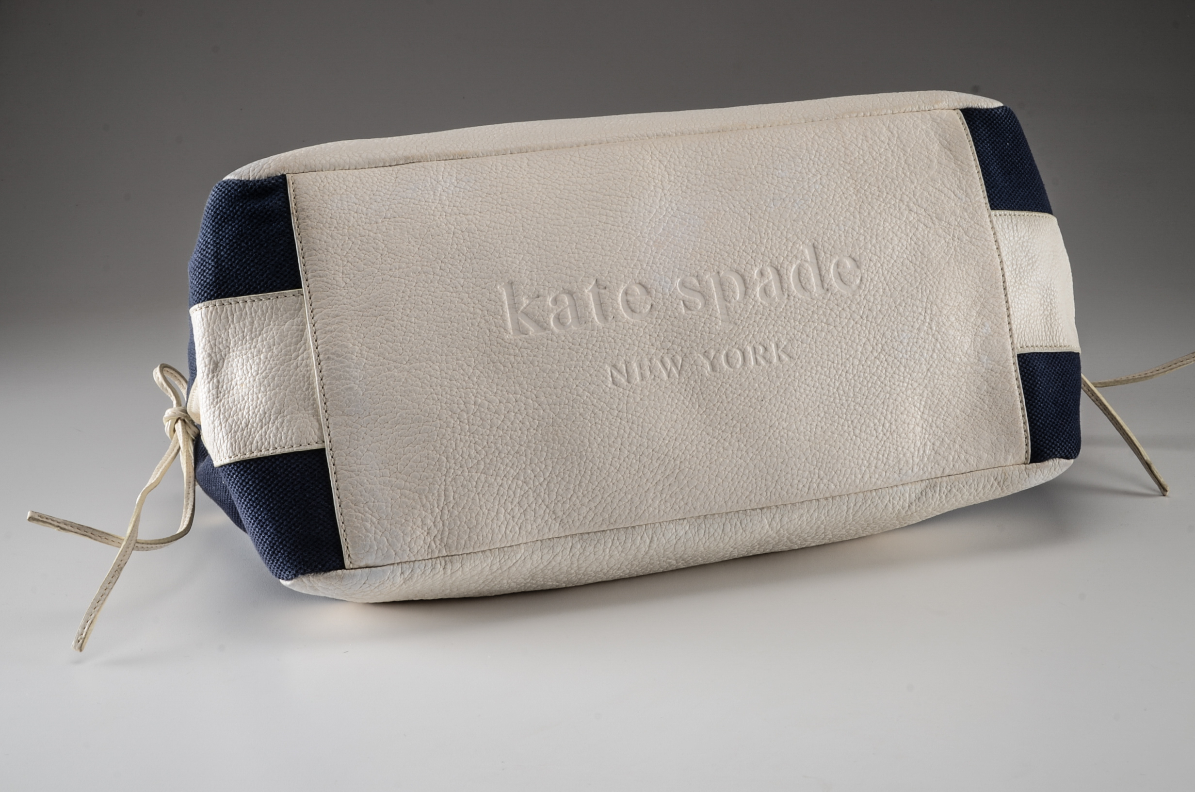 Kate Spade of New York Canvas and Pebbled Leather Handbag
