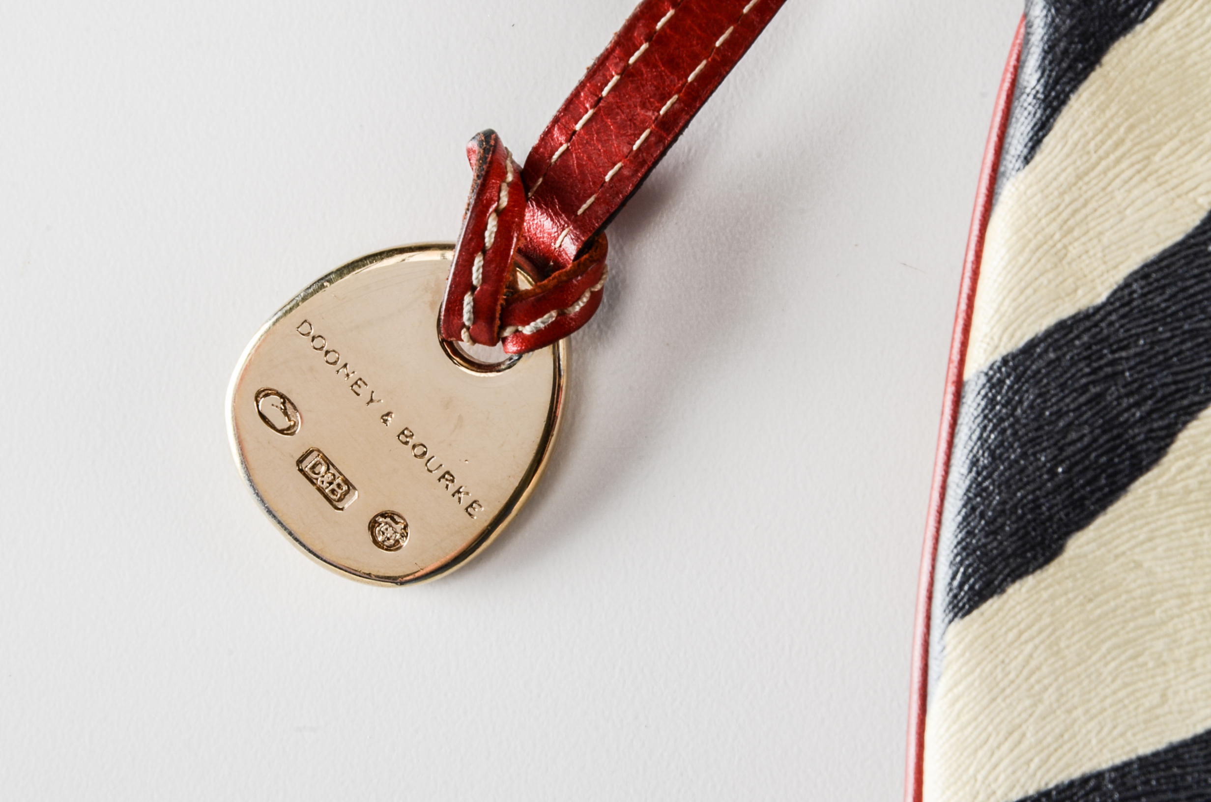 Dooney and Bourke Textured Zebra Crossbody Bag