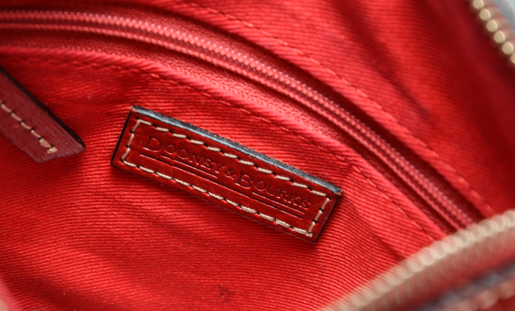 Dooney and Bourke Textured Zebra Crossbody Bag