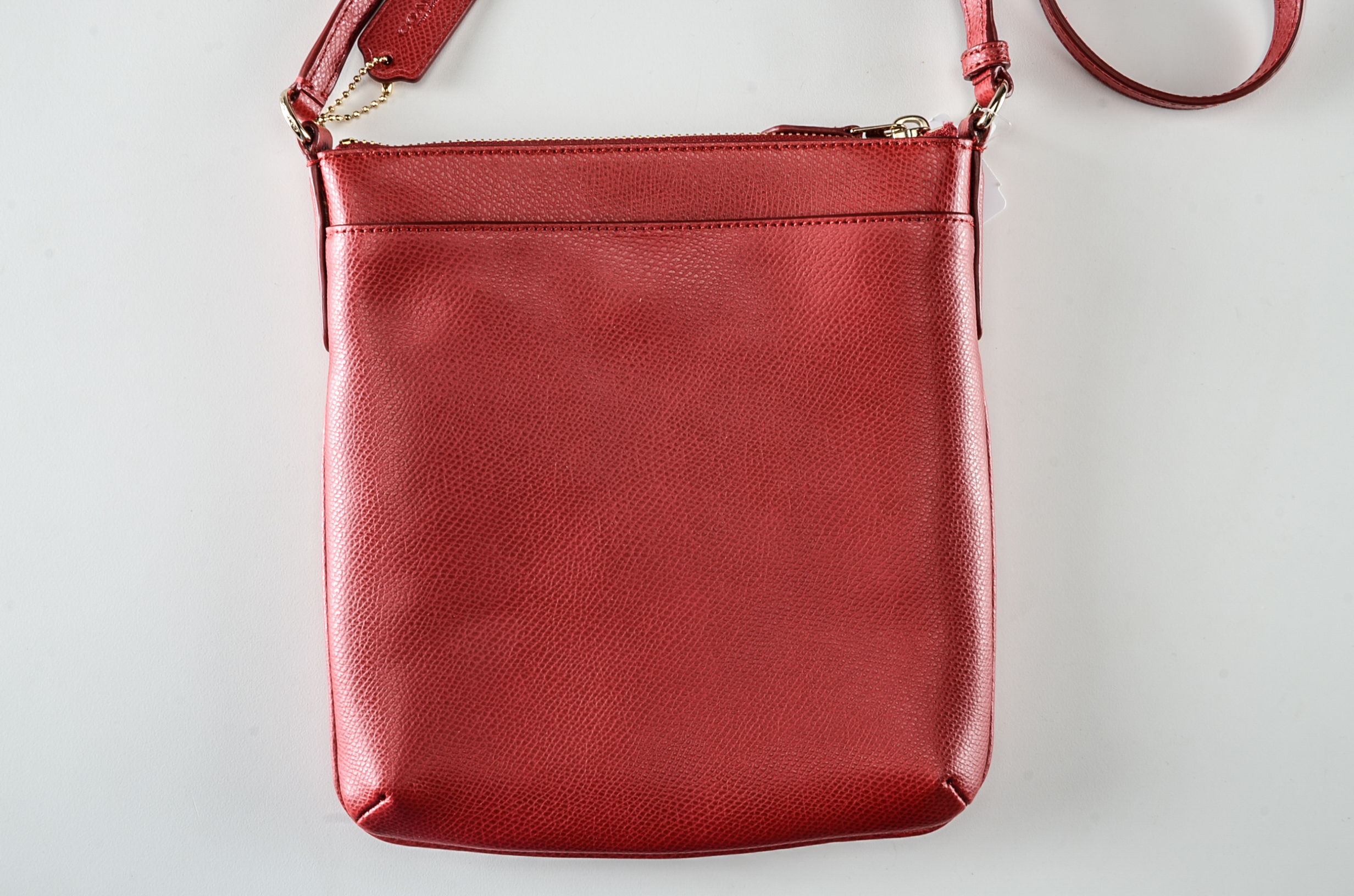 Red Coach North South Crossbody Bag