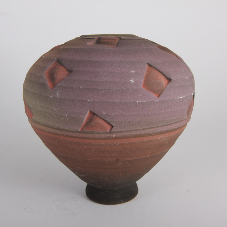 Pair of Tapered  Ceramic Vases