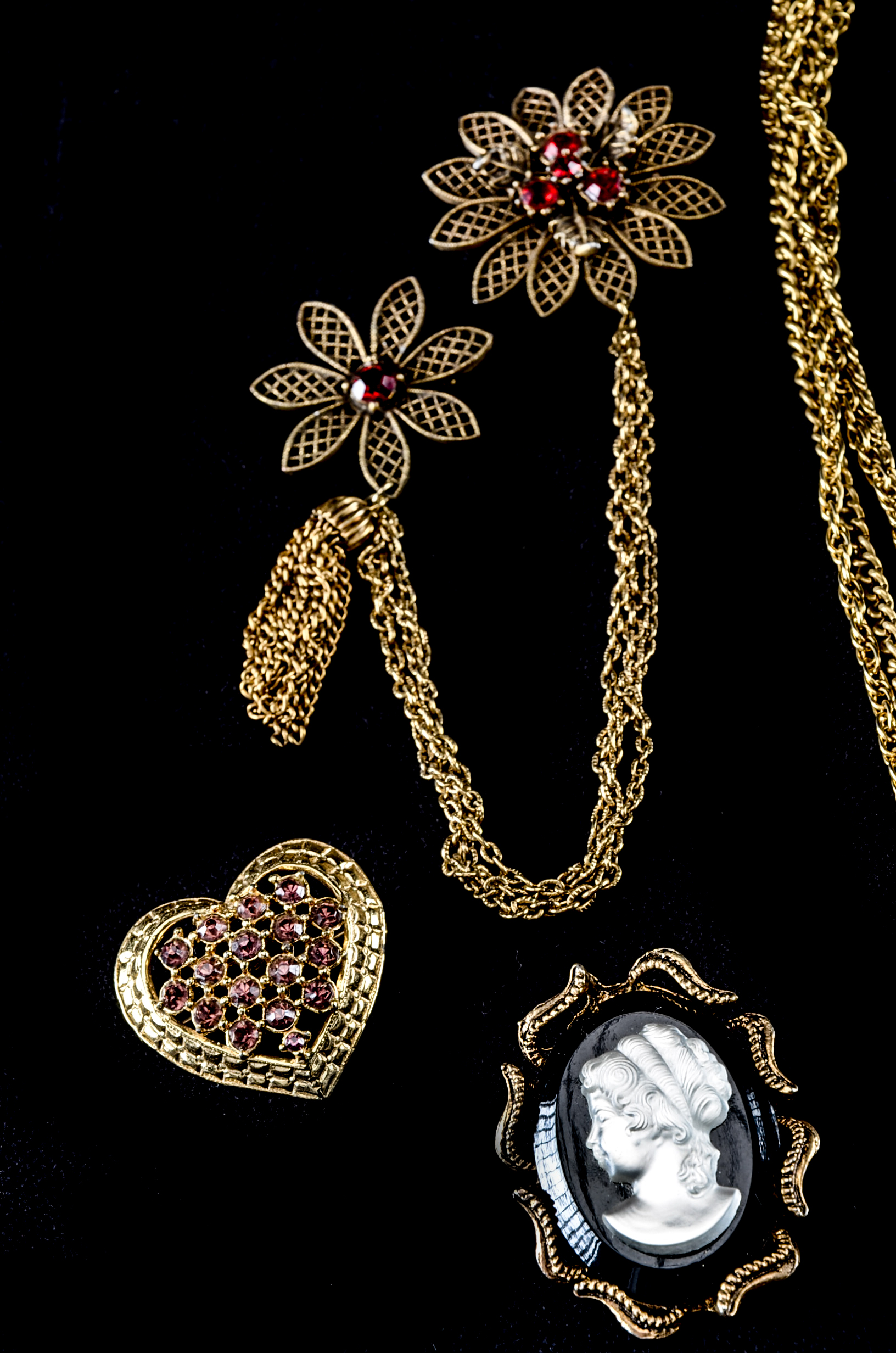 Group of Jewelry Including Horn Necklace