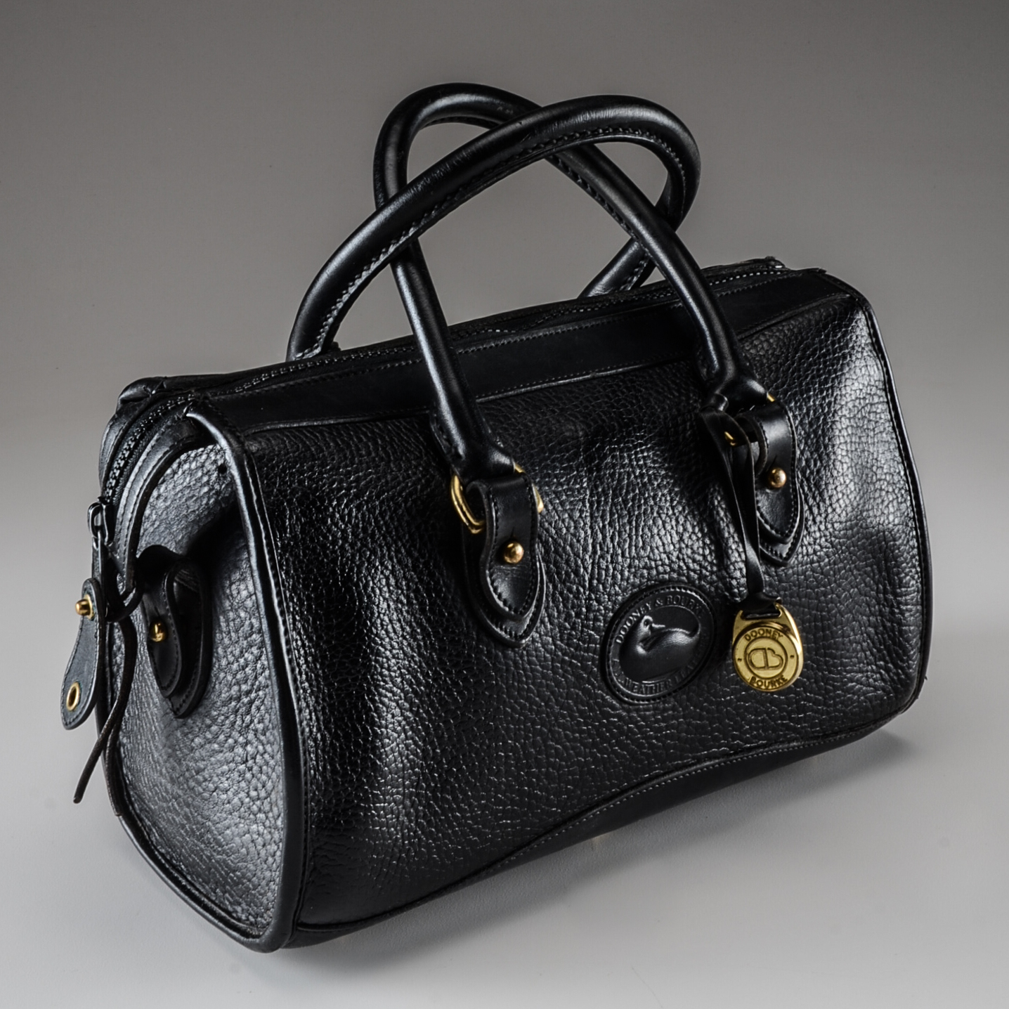 Dooney and Bourke Early 1980s Bridle Leather Tack Bag