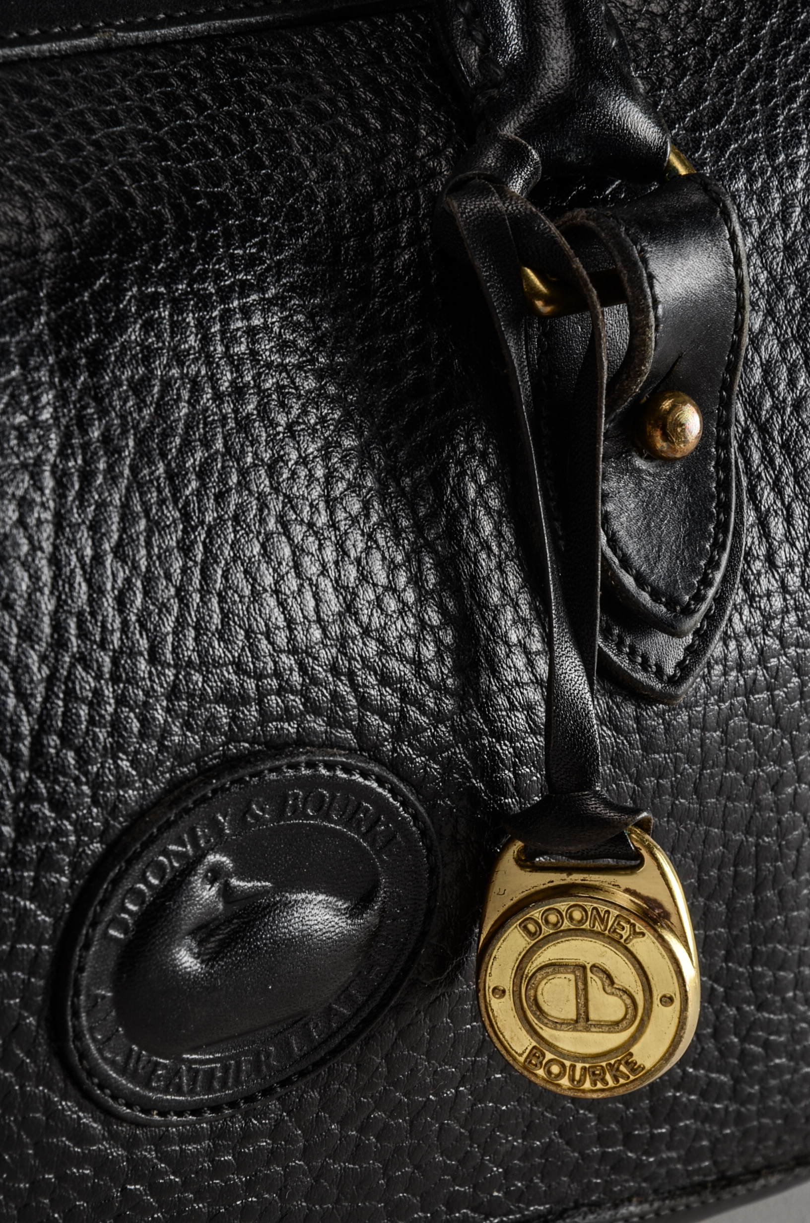 Dooney and Bourke Early 1980s Bridle Leather Tack Bag