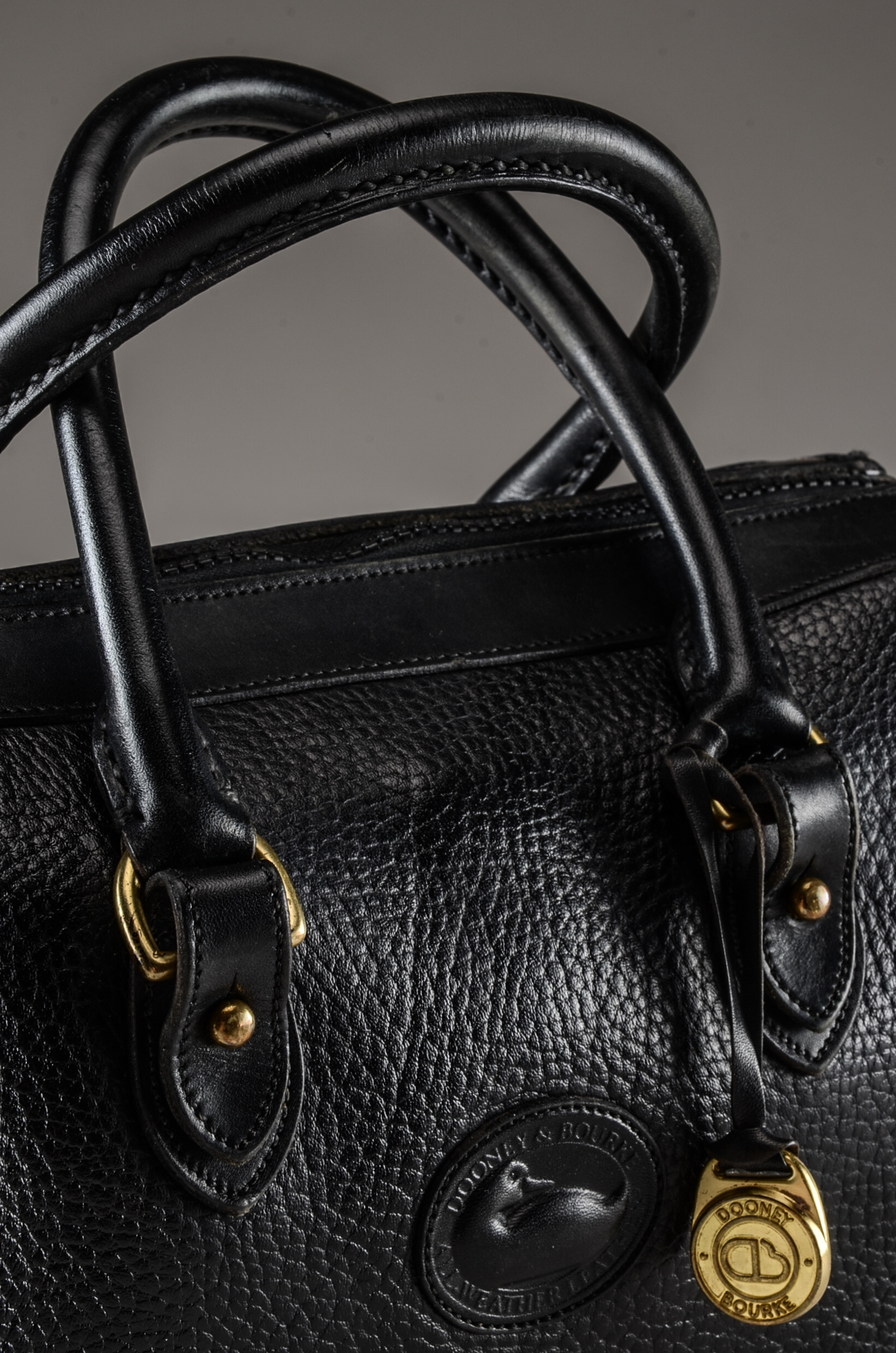 Dooney and Bourke Early 1980s Bridle Leather Tack Bag