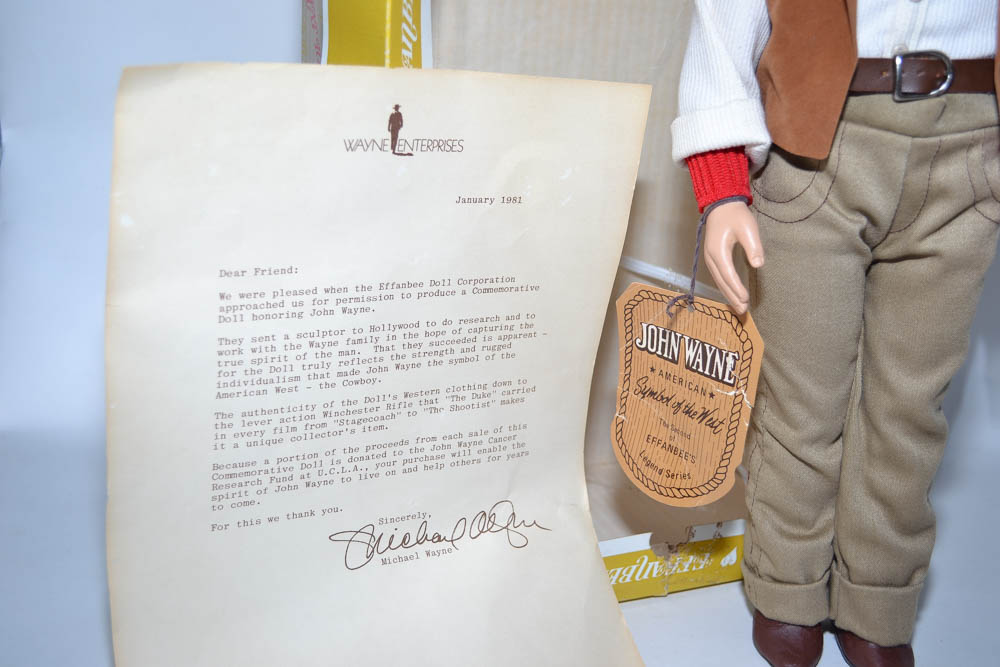 Vintage John Wayne Doll by The Effanbee Doll Corporation