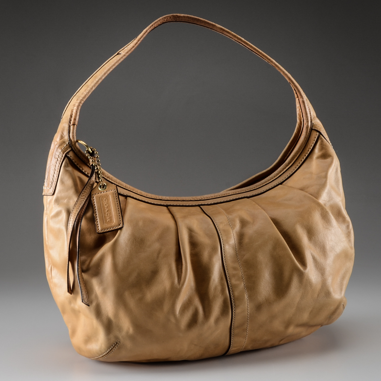 Coach Ergo Tan Leather Shoulder Bag