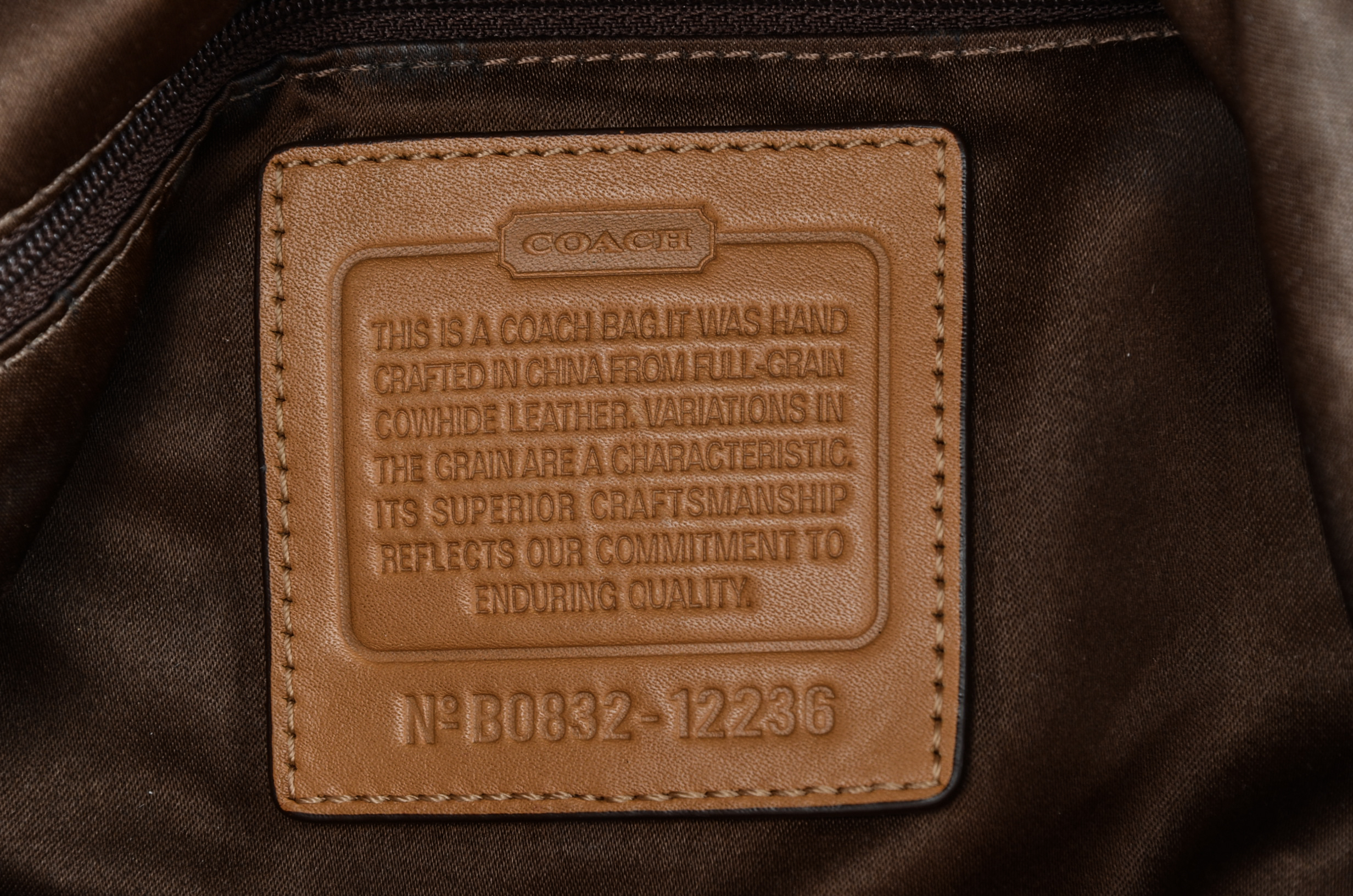 Coach Ergo Tan Leather Shoulder Bag