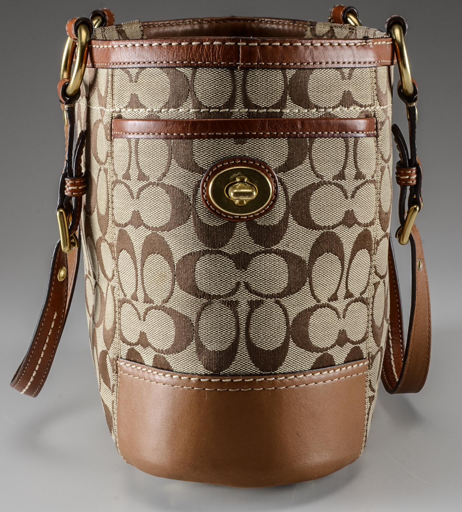 Two Signature Coach Monogram Handbags