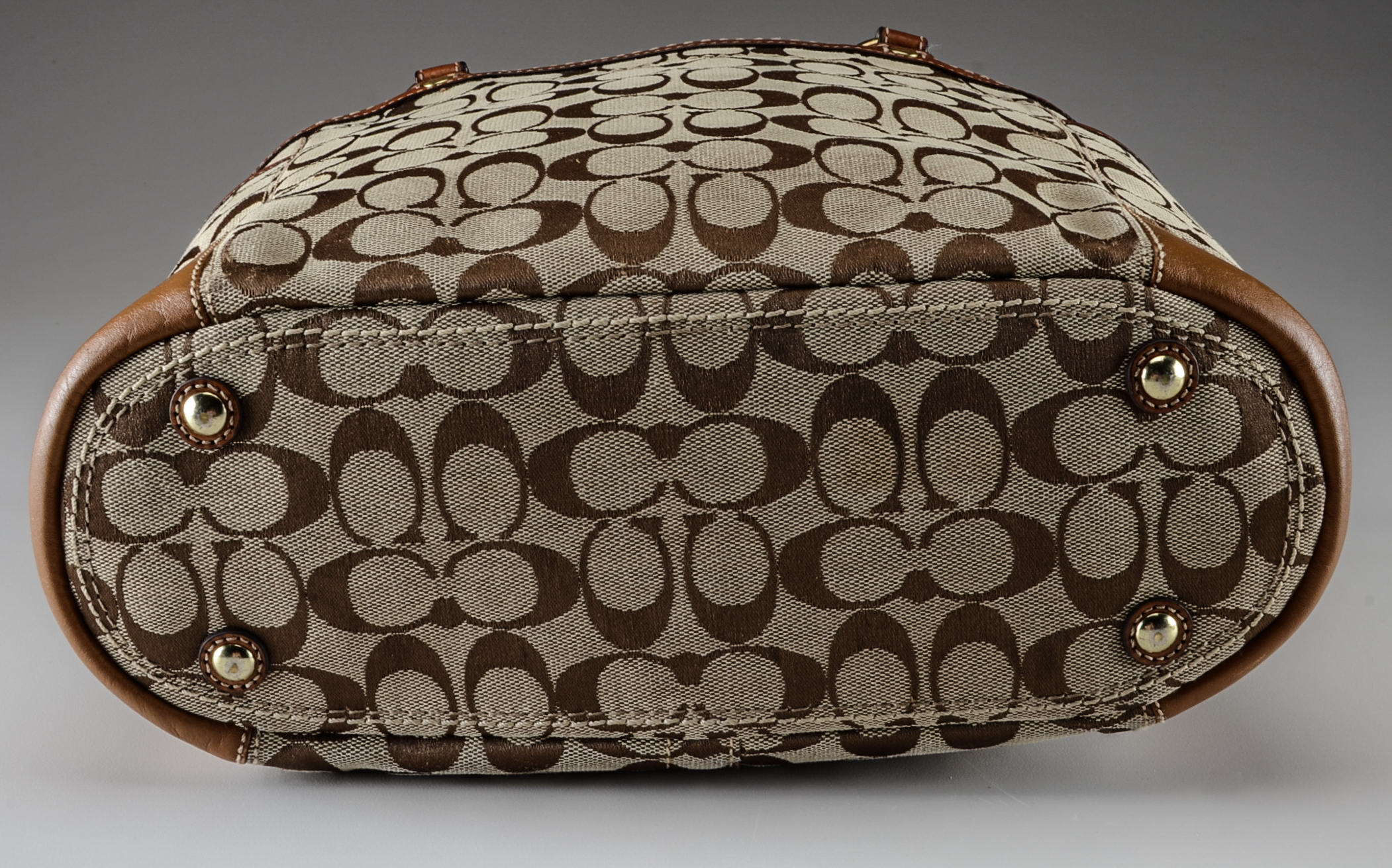 Two Signature Coach Monogram Handbags