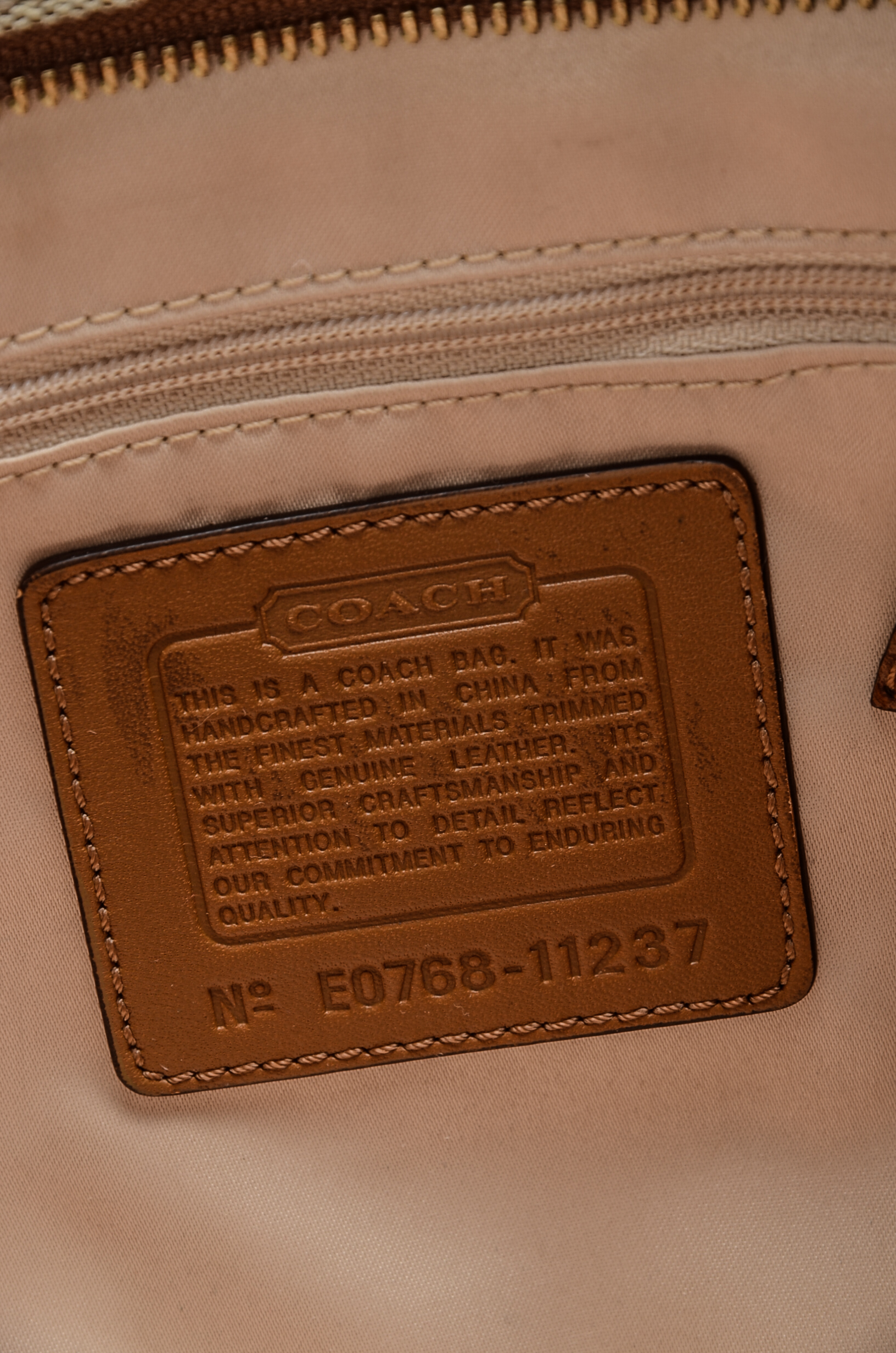 Two Signature Coach Monogram Handbags